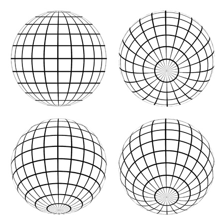 vector globesのイラスト素材