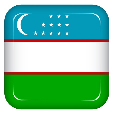 Vector uzbekistan flagのイラスト素材