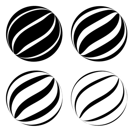 vector abstract globesのイラスト素材