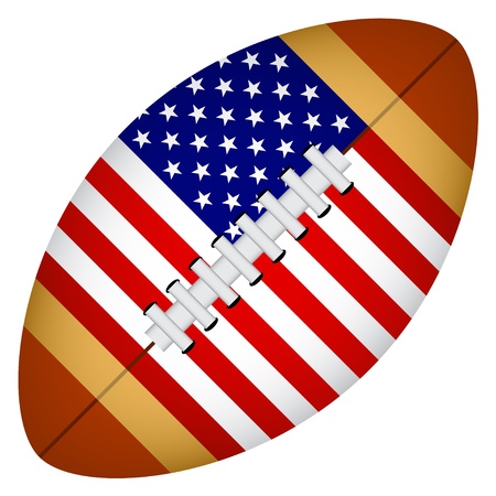 vector american footballのイラスト素材