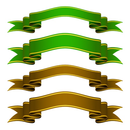 vector ribbonsのイラスト素材