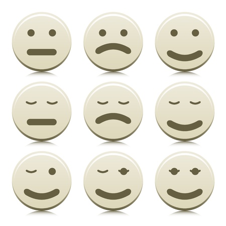 vector emoticonsのイラスト素材