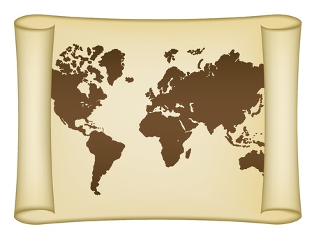 Vector historical world mapのイラスト素材