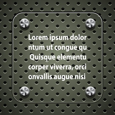 vector transparent glass table on the textured wallのイラスト素材