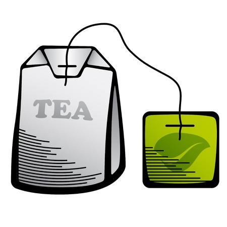 vector green tea bag iconのイラスト素材 [40011564068] - イメージマート