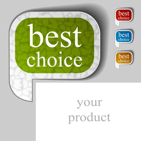 vector best choice textured speech bubbleのイラスト素材