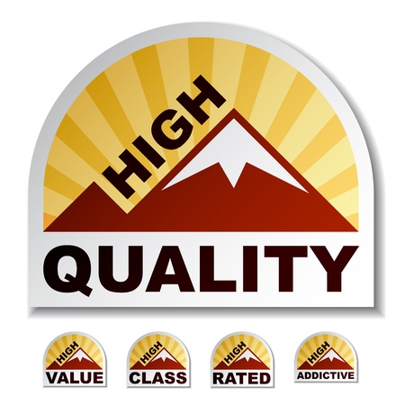 High quality value class rated addictive mountain stickersのイラスト素材
