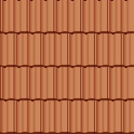 vector roof tile seamless backgroundのイラスト素材