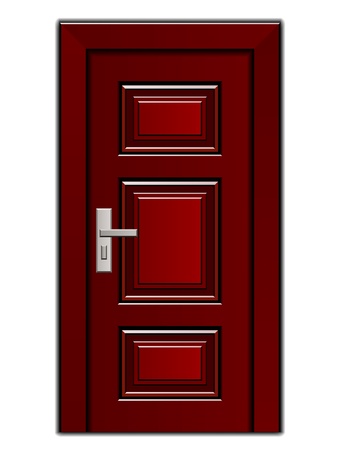 vector luxury mahogany wooden entrance doorのイラスト素材