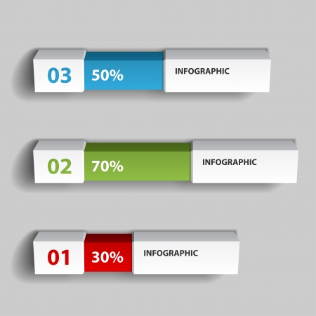 percent infographic chart design templateのイラスト素材