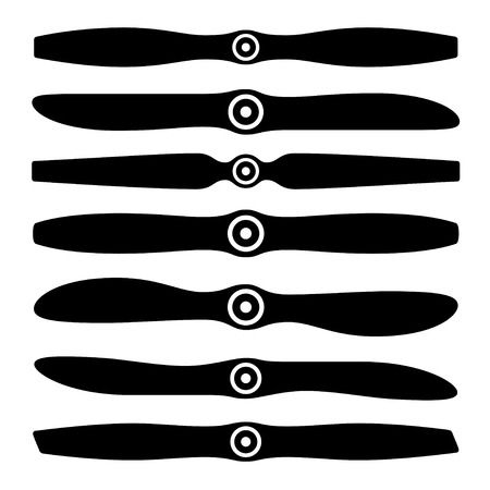 vector airplane propeller symbolsのイラスト素材