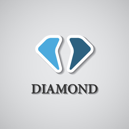 abstract stylized diamond iconのイラスト素材