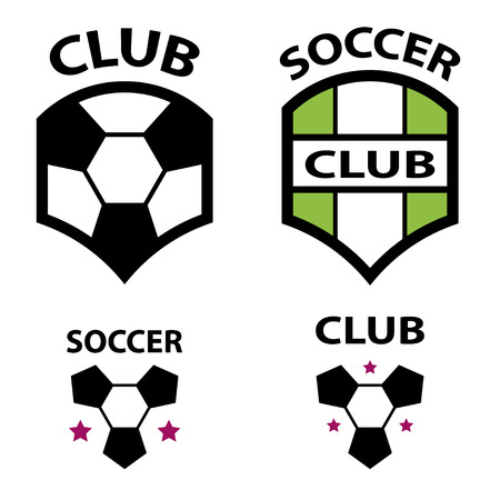 vector soccer club emblem ballのイラスト素材