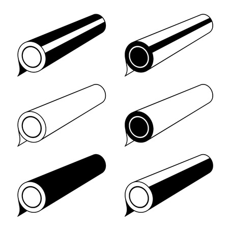 roll of any foil black symbolsのイラスト素材
