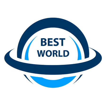 Best world globe iconのイラスト素材