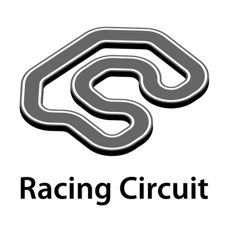 Racing circuit illustration.のイラスト素材