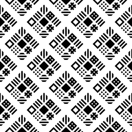 Squares pattern geometric seamless background vector - illustrationのイラスト素材