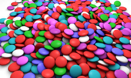 3d background rendering candy gems