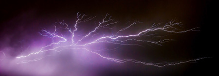 thunder bolt on black background