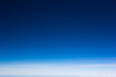 blue sky over cloud air view background onlyの写真素材