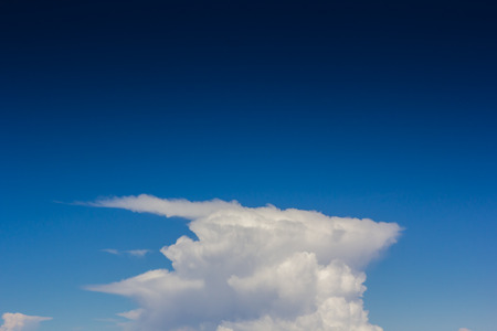sky over cloud layer air view background only