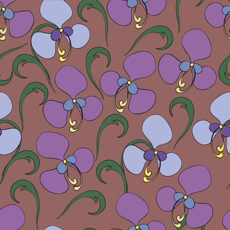 Trendy Seamless Floral Pattern In Vectorのイラスト素材
