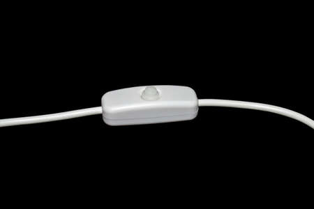 White switch on black background
