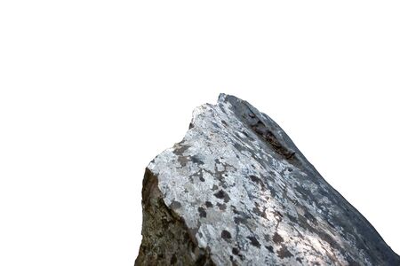 Cliff Rock mountain on white background.