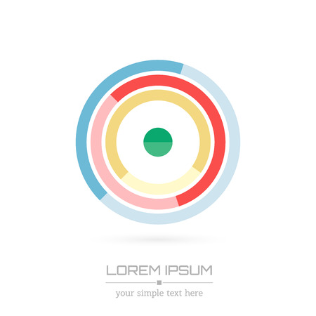 Abstract Creative concept vector image logo of real estate for web and mobile applications isolated on background, art illustration template design, business infographic and social media, icon, symbolのイラスト素材