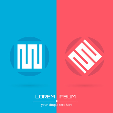 Abstract Creative concept vector image logo of real estate for web and mobile applications isolated on background, art illustration template design, business infographic and social media, icon, symbolのイラスト素材