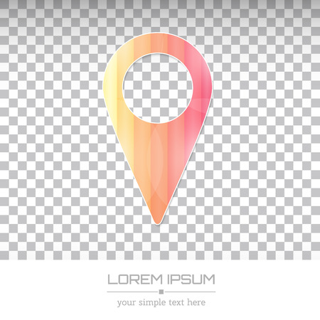 Creative concept vector icon of pointer for Web and Mobile Applications isolated on white background. Vector illustration creative template design, Business software and social media.のイラスト素材
