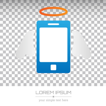 Abstract Creative concept vector icon of smart phone for Web and Mobile Applications isolated on background. Art illustration template design, Business infographic and social media, origami icons.のイラスト素材