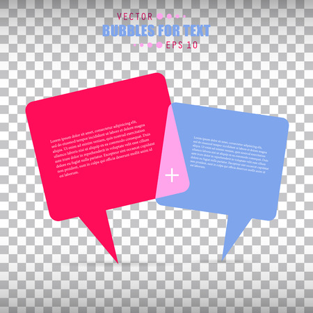  Creative concept  empty speech bubbles set For web and mobile applications isolated on backgroundのイラスト素材