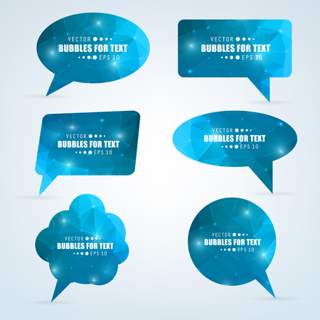  Creative concept  empty speech bubbles set For web and mobile applications isolated on backgroundのイラスト素材