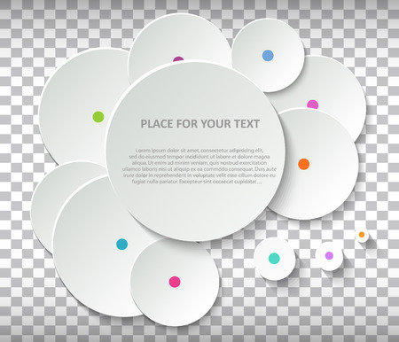  Creative concept  empty speech bubbles set For web and mobile applications isolated on backgroundのイラスト素材