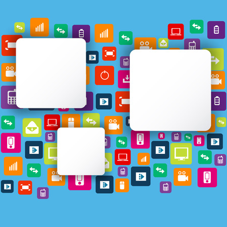 Abstract Creative concept vector empty speech bubbles set.  のイラスト素材