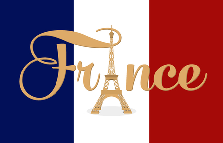 Pray for Paris, 13 November 2015. Abstract creative concept vector image. For art illustration template design, infographic and social media.のイラスト素材