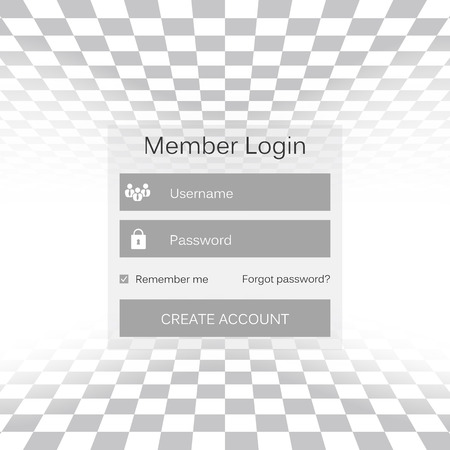 Mobile vector user ui kit form interface. For web page, site bar, art flat icon, device design theme, modern menu app, contact empty box, modern banner, digital gui, media player, widget, mockup set.のイラスト素材