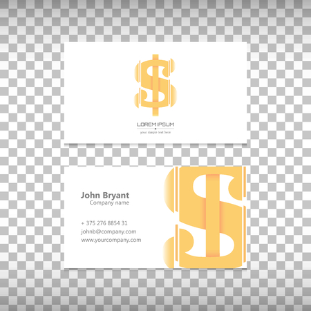 Creative concept vector icon of dollar for Web and Mobile Applications  isolated on white background. Logo illustration creative template design, Business software and social media.のイラスト素材