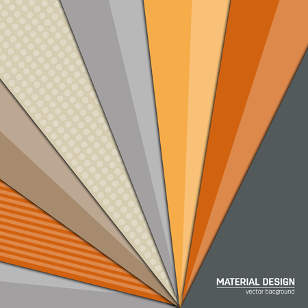 Vector material design background. Abstract creative concept layout template. For web and mobile app, paper art illustration design. style blank, poster, booklet. Motion wallpaper element.  Flat ui.のイラスト素材
