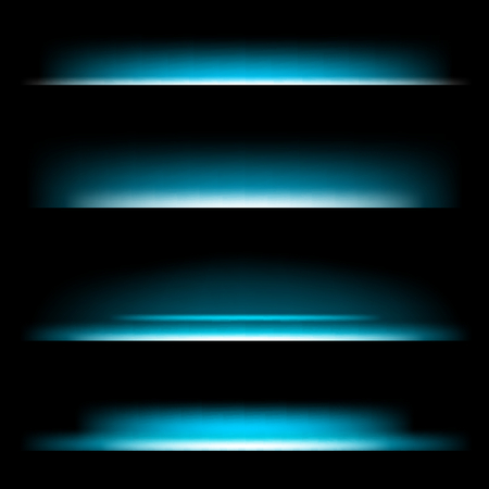 Creative concept Vector set of glow light effect stars bursts with sparkles isolated on black background. For illustration template art design, banner for Christmas celebrate, magic flash energy ray.のイラスト素材