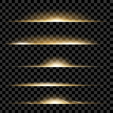 Creative concept Vector set of glow light effect stars bursts with sparkles isolated on black background. For illustration template art design, banner for Christmas celebrate, magic flash energy ray.のイラスト素材