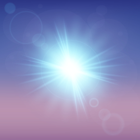 Creative concept Vector set of glow light effect stars bursts with sparkles isolated on black background.のイラスト素材