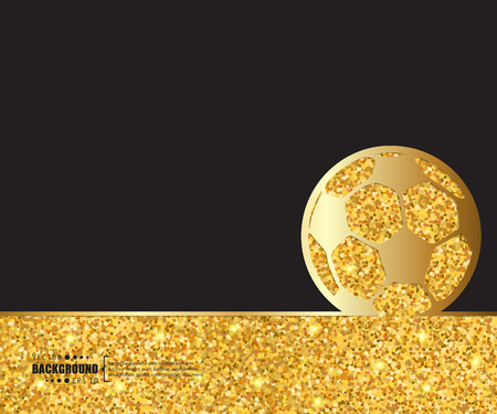 Creative vector Ball football. Art illustration template background. For presentation, layout, brochure, logo, page, print, banner, poster, cover, booklet, business infographic, wallpaper, sign, flyerのイラスト素材