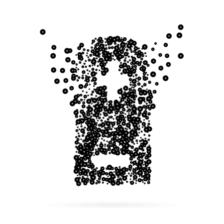 Abstract creative concept vector icon of battery for Web and Mobile Applications isolated on background. Art illustration template design, Business infographic and social media, digital flat silhoetteのイラスト素材