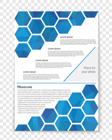 Abstract vector layout background for web and mobile app, art template design, list, page, mockup brochure theme style, banner, idea, cover, booklet, print, flyer, book, blank, card, ad, sign, sheet.のイラスト素材