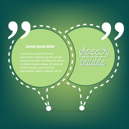 Abstract concept vector empty speech square quote text bubble. For web and mobile app isolated on background, illustration template design, creative presentation, business infographic social media.のイラスト素材