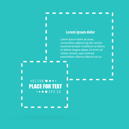 Abstract concept vector empty speech square quote text bubble. For web and mobile app isolated on background, illustration template design, creative presentation, business infographic social media.のイラスト素材
