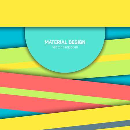 Vector material design background. Abstract creative concept layout template. For web and mobile app, paper art illustration design. style blank, poster, booklet. Motion wallpaper element. Flat ui.のイラスト素材