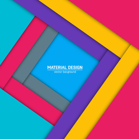 Vector material design background. Abstract creative concept layout template. For web and mobile app, paper art illustration design. style blank, poster, booklet. Motion wallpaper element. Flat ui.のイラスト素材